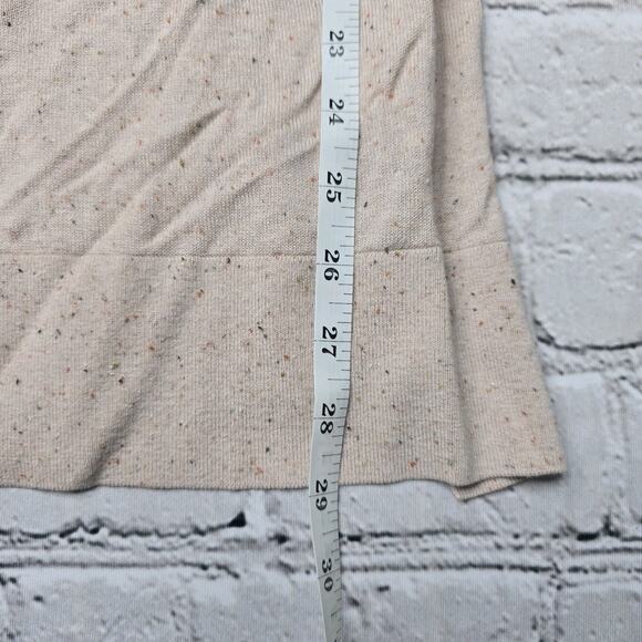 Loft Cotton Blend Button Beige Muted Blush Pink Duster Cardigan Sweater Size XS - Picture 9 of 11